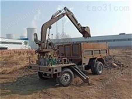 汇鑫拉沙土专用挖掘机 车载式装货车 随车挖土机 两用车