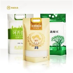 智诚 三色糙米包装袋 绿豆包装袋 郑州印刷厂家