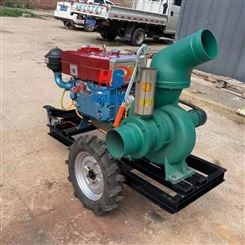 防汛排涝8寸水泵 柴油移动自吸泵排污8寸工程水泵