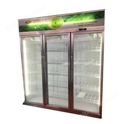 立式冷藏保鲜展示柜    三门立式保鲜展示柜定制