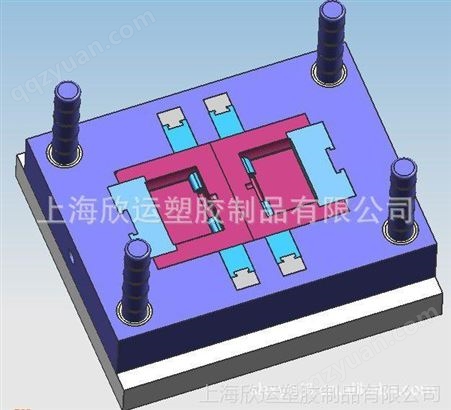 上海欣运注塑模具厂加工订做指南针塑料插扣模具开模及注塑生产