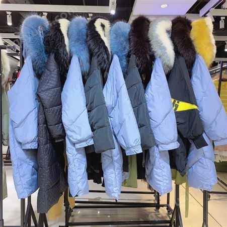 米娜2021冬季羽绒服 品牌折扣女装直播供应链货源