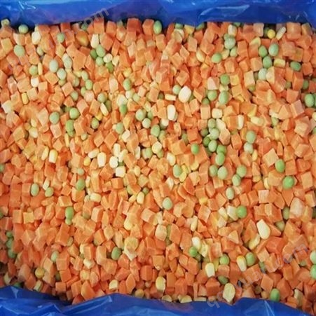 绿拓食品可出口新鲜蔬菜全红胡萝卜丁冷藏储存