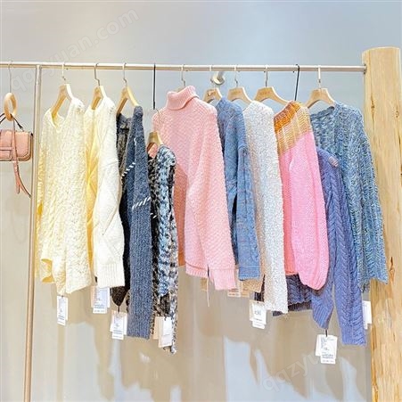 国际小C一K20冬新款 韩版宽松羊毛衣 品牌折扣女装针织衫尾货批发