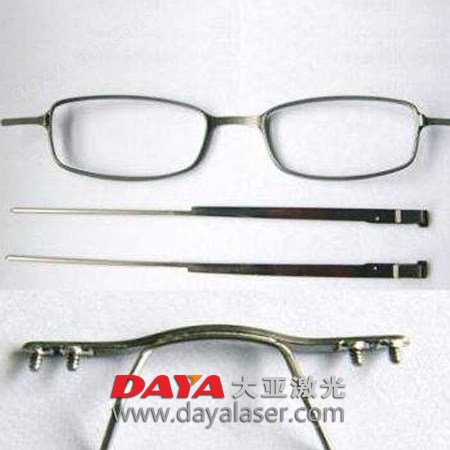大亚激光金属眼镜架激光焊接机设备焊接效果图