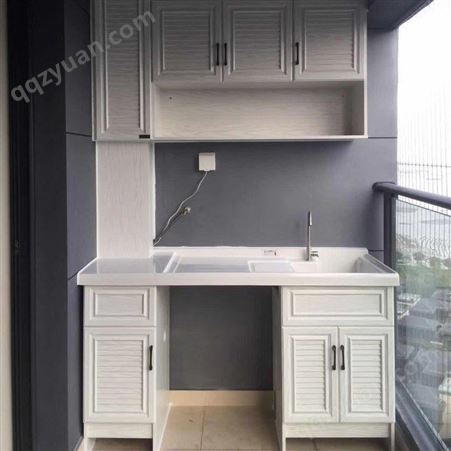 百和美欧式全铝阳台柜洗衣柜 全铝浴室柜 全铝门板家居板材加工定制