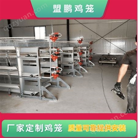 盟鹏鸡笼厂家生产定制鸡笼  鸡笼批发 热镀锌肉鸡笼 层叠式笼规格