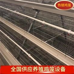 养殖场荐 三层阶梯式蛋鸡笼 防锈蛋鸡笼 自动鸡笼 鸡笼养殖设备