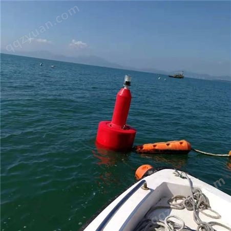天蔚塑料海上立式警示拦截浮标 聚乙烯材质灯浮直径8001400航标