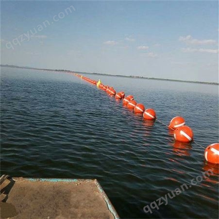 天蔚聚乙烯材质直径30公分河道施工尼龙绳串联警戒线浮球