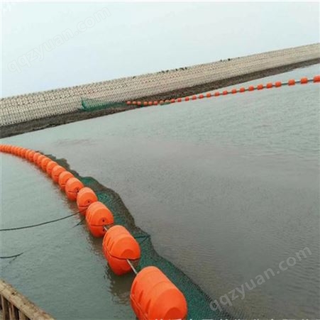 天蔚水上养殖区域塑料浮体 直径550950mm尼龙绳串联警戒排