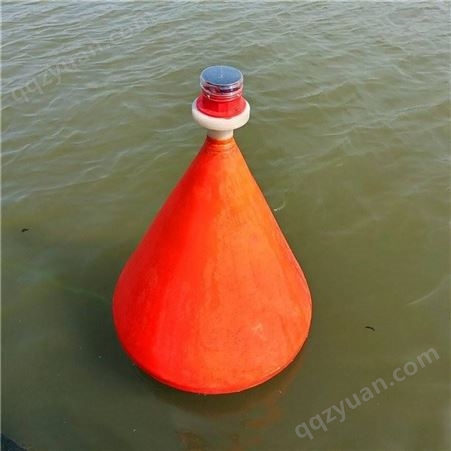 天蔚聚乙烯材质内河塑料警戒标志直径700900锥形警示浮标