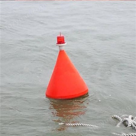 锥形聚乙烯材质内河湖面警戒浮标 直径700900塑料航标天蔚