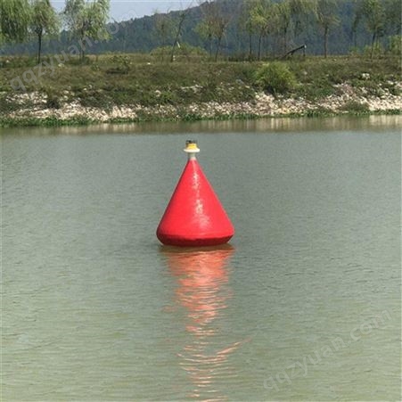 锥形聚乙烯材质内河湖面警戒浮标 直径700900塑料航标天蔚