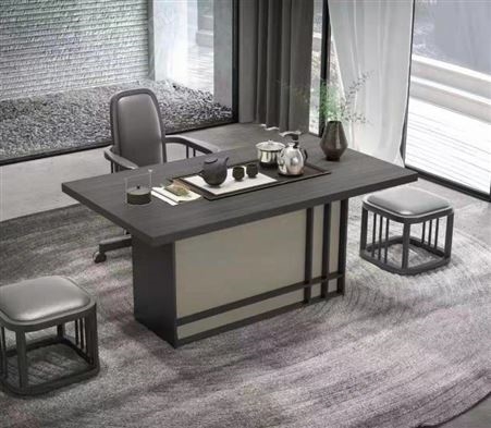 四人位组合 钢架办公桌 会议桌 亚峰品牌板式家具生产厂家 黑龙江简易办公桌椅批发