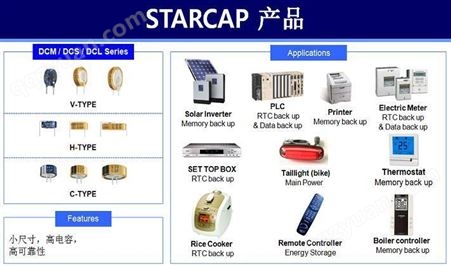 韩国高奇普法拉电容STARCAP Korchip 2.8V 2R8 0.25F DM系列