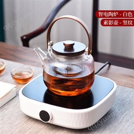 泡茶壶  纯手工高鹏硅玻璃壶  提梁蒸煮茶壶  家用玻璃烧水壶