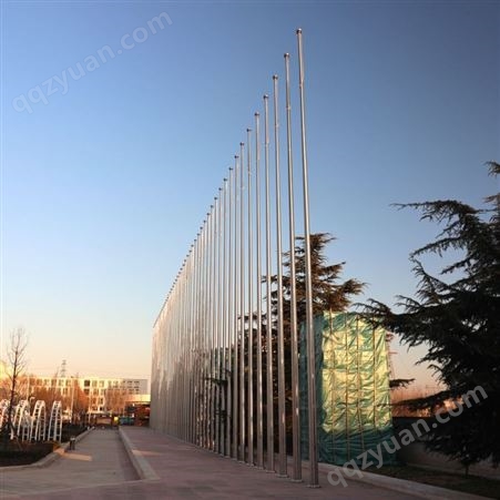 不锈钢旗杆锥形一次成型工艺12米18米学校企业广场户外活动
