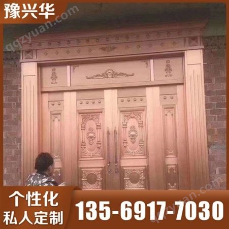 郑州铜艺别墅门 会所铜门  质量有保障