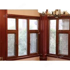 铝包木内开门窗 欧式铝包木门窗安装 贴心服务