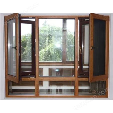 铝木一体窗生产厂家 加工铝木门窗 型号齐全