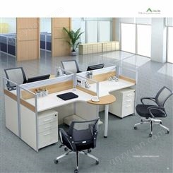 员工办公桌 样式可定制 1级环保颗粒板 贡广家具