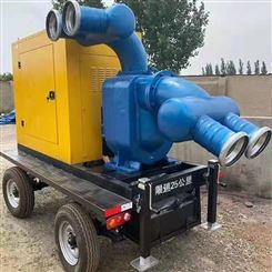 牵引移动式柴油自吸泵车 大流量灌溉排水泵车 农用多功能